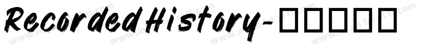 Recorded History字体转换